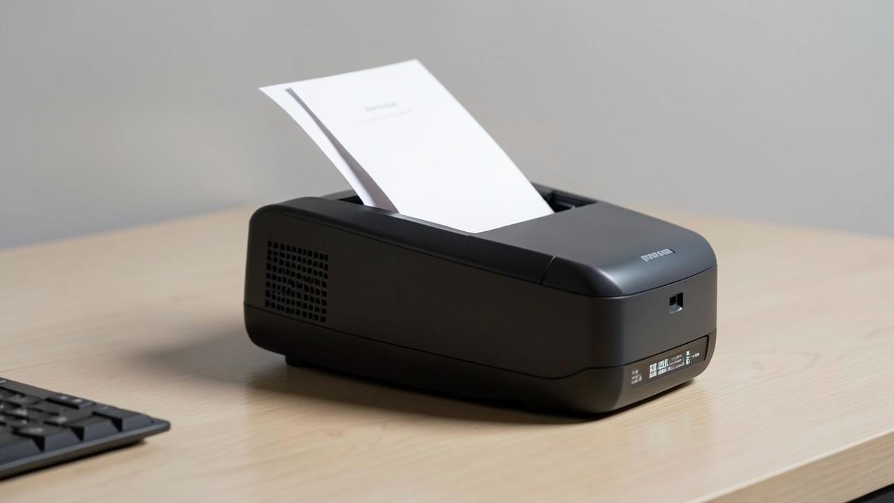 Buchhaltung Landsberg am Lech: Dokumentenscanner digitalisiert eingehende Belege am Schreibtisch