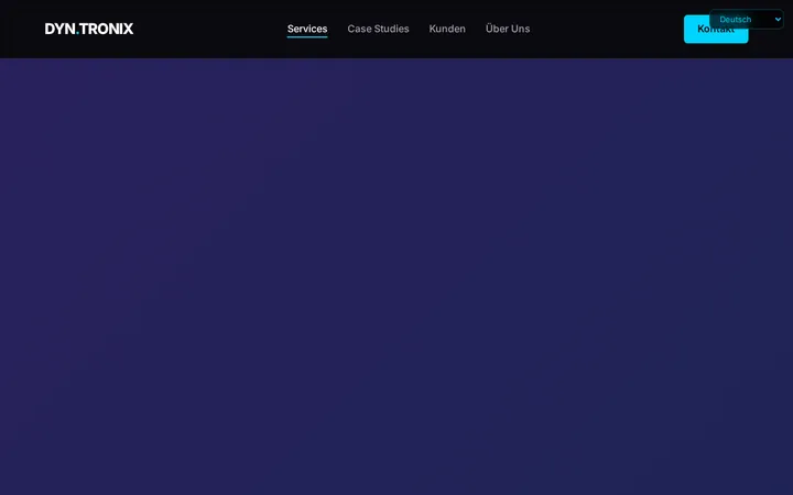 Screenshot der Website Dyntronix