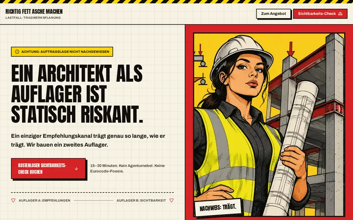 Screenshot der Website Statik